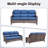 6-Piece Outdoor Wicker Patio Conversation Set With Swivel Chairs And Coffee Table-1363420861-1363420860
