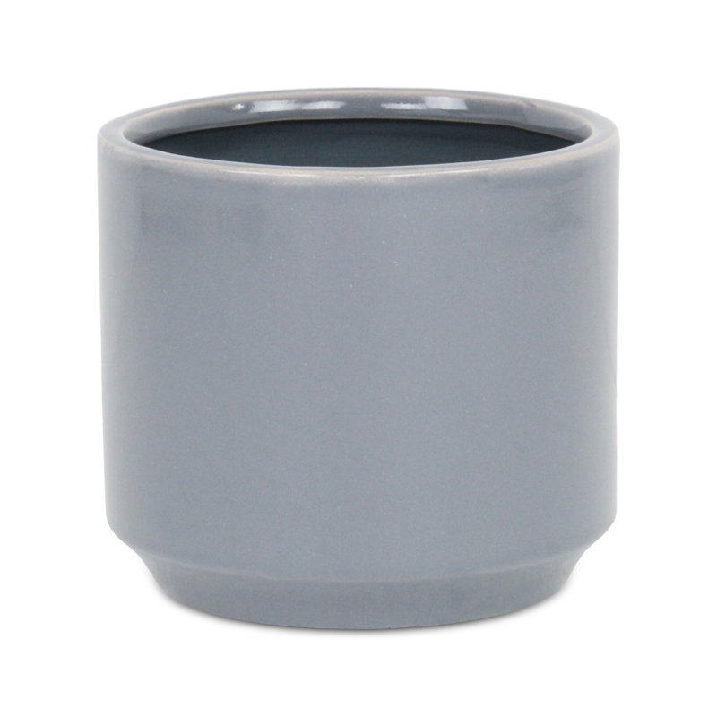 Handmade Ceramic Pot Planter, Gray