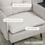 Chaise d'appoint avec coussin de dossier capitonné et pieds en acier pour le salon-1420140355