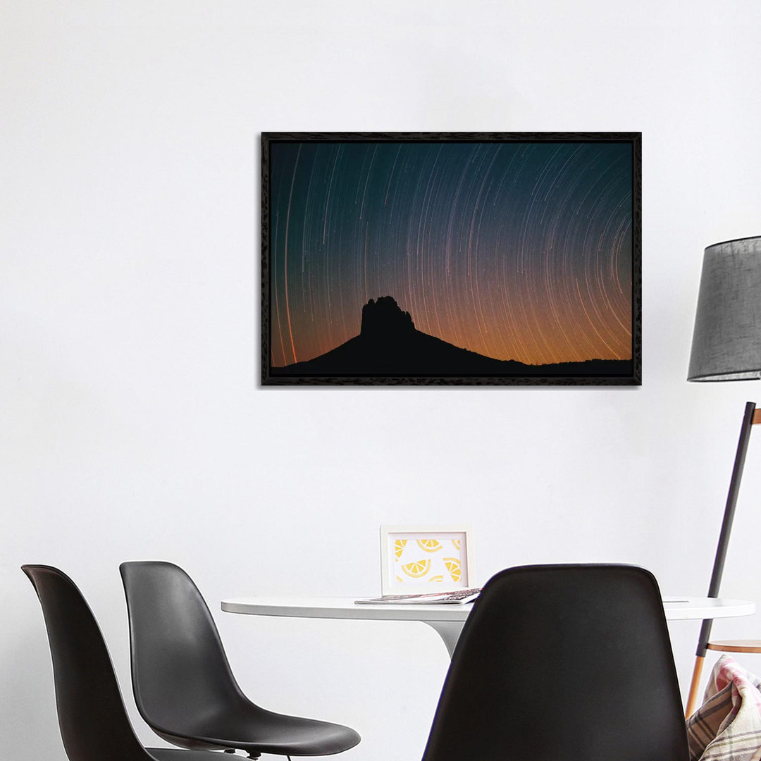 Startrails Over Shiprock In Four Corners Region, New Mexico von Tim Fitzharris - Gallery-Wrapped Canvas Giclée on Canvas