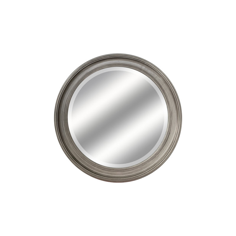 Miroir biseauté Allcecia, Gris bois