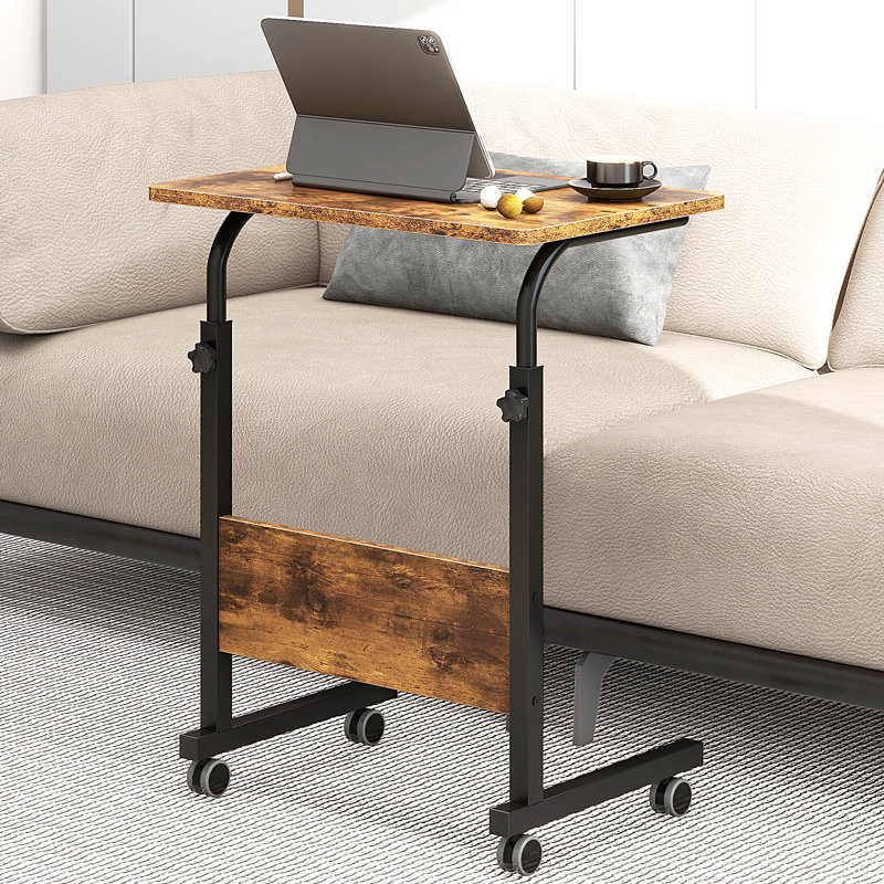 Chariot réglable pour ordinateur portable, H 35,4 po x l 23,6 po x P 15,7 po, Brun
