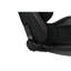 Siège de course en vinyle noir pour un confort de conduite doux et confortable