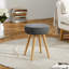 Sharmaine Rubber Wood Accent Stool