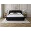 Lit plateforme tapissier Lansvale - Boucle noire - Grand-1907639766-1907639767