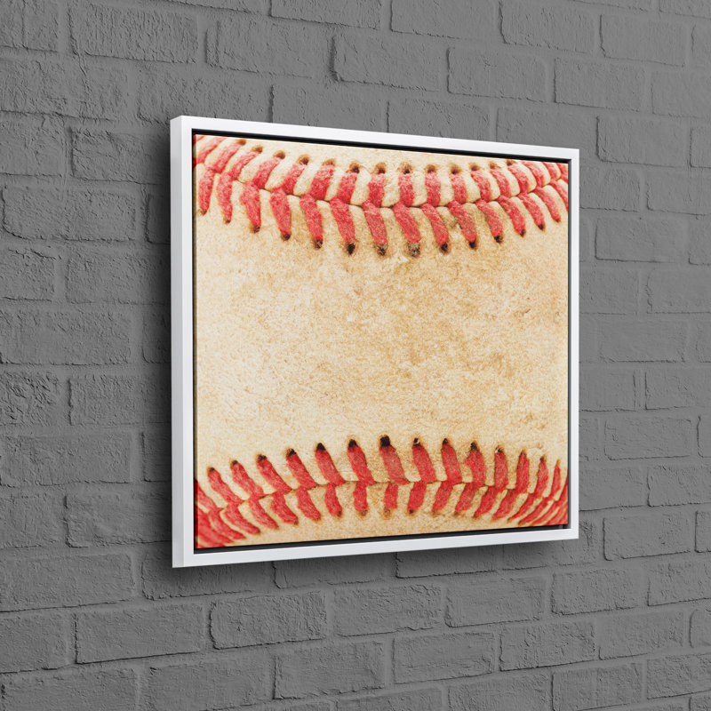 Art mural en toile de coton sportif sur le thème du baseball, idéal pour la chambre des garçons avec des couleurs vives et une esthétique distincte, ajoutant de la personnalité à l'espace de votre enfant