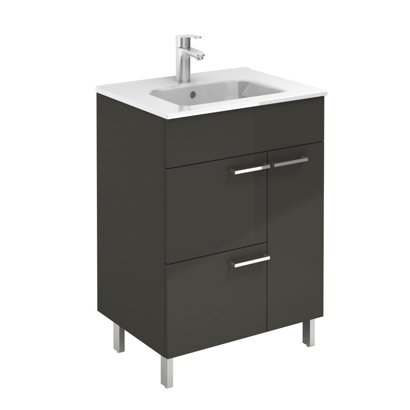 Elegance 23.6'' W Single Vanity, Anthracite