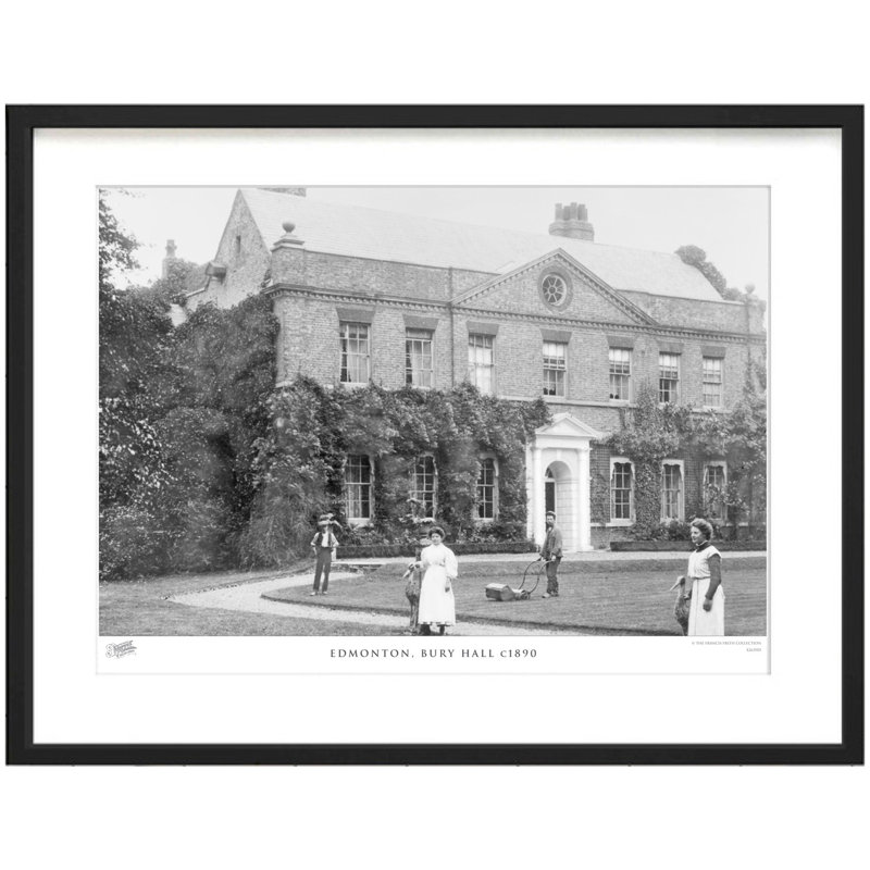 Edmonton, Bury Hall C1890 by Francis Frith - Single Picture Frame Print, 40cm H x 50cm W x 2.3cm D
