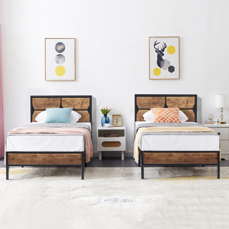 39.4" Steel Bed Frame