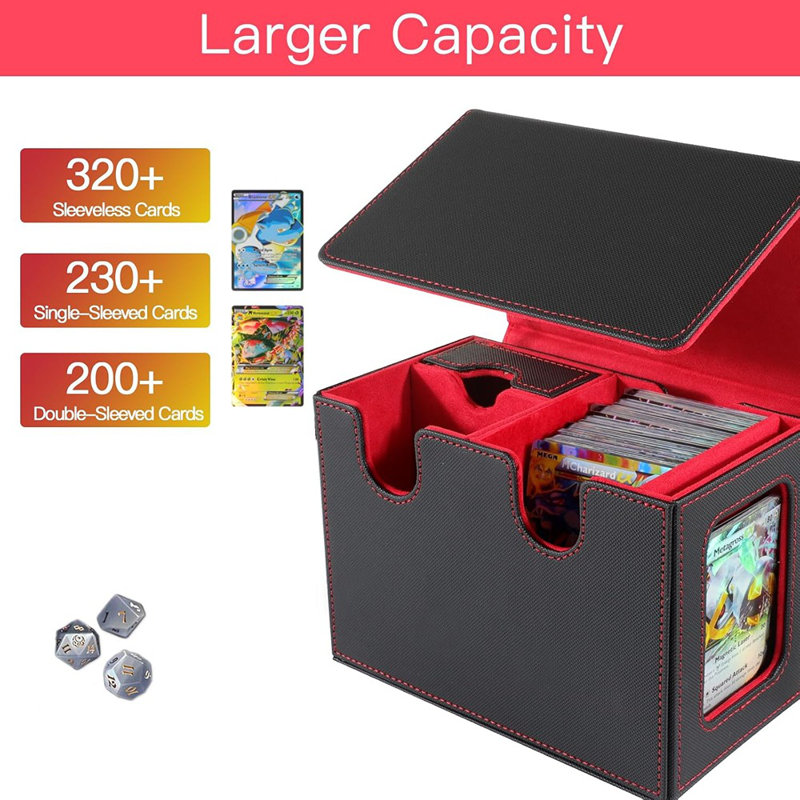 Trading Card Storage Box With Viewing Windows, Magnetic ...