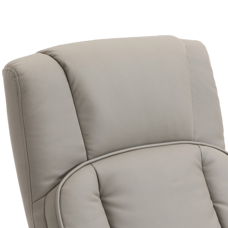 Fauteuil inclinable pivotant avec repose-pieds Amardo, Gris