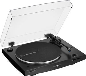 Audio Technica AT-LP3XBT-BK Entraînement par courroie avec tourne-disque entièrement automatique 33/45 (noir), Noir