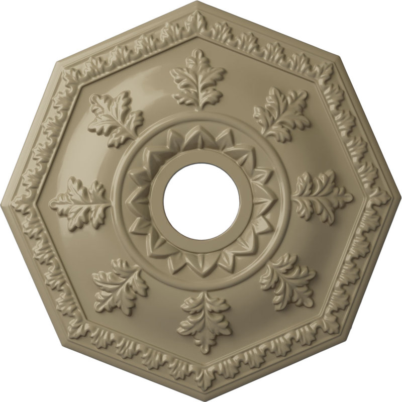 Médaillon de plafond de 18 po x 3 pi x P 1 1/2 po Nottingham (convient aux auvents jusqu'à 4 5/8 po), Désert de Gobi