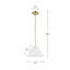 Luminaire suspendu conique 1 lumière Delphine
