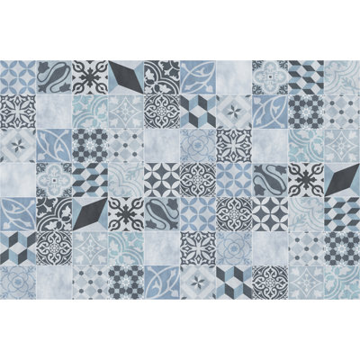 Scarlett Vinyl Machine Printed Area Rug