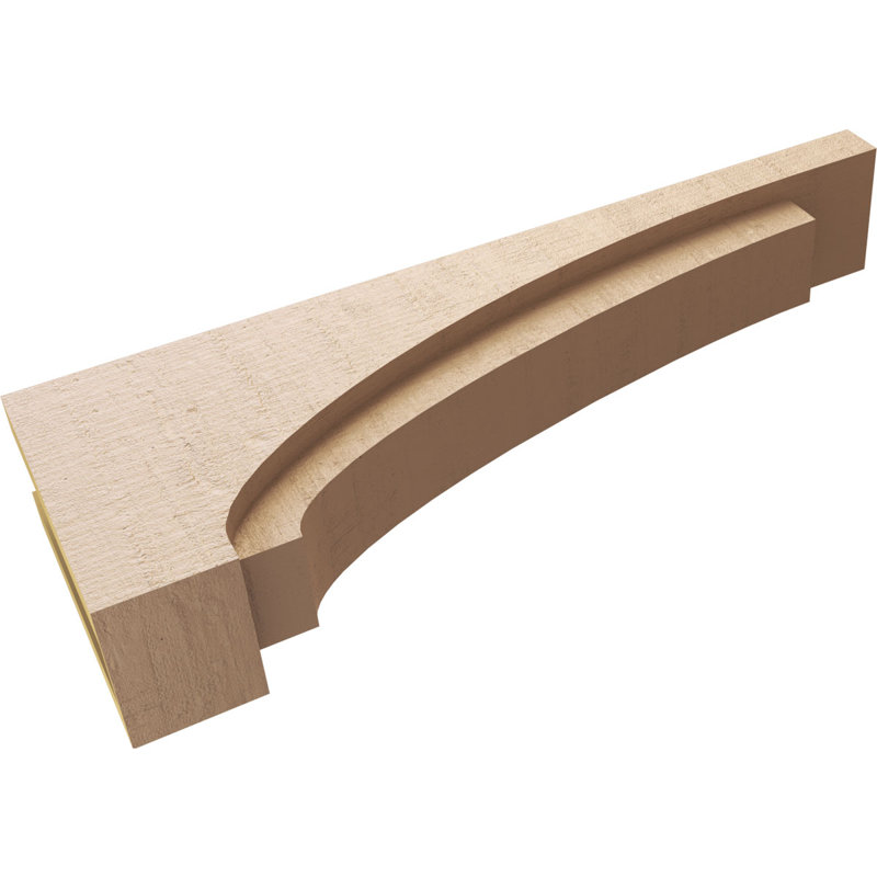 Bois de cèdre brut RiveraThane Corbel, apprêté brun clair Rivera, H 12 po x l 6 po x P 36 po