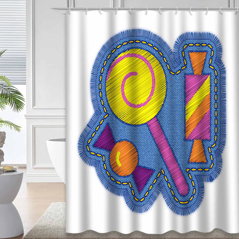 Rideau de douche Halloween, 72" L x 78" W