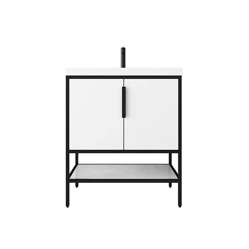 29.75'' Single Bathroom Vanity with Top, White
