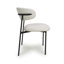 Ananias Upholstered Metal Side Chair in Beige