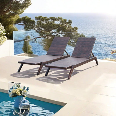 Krashana Outdoor Wicker Chaise Lounge