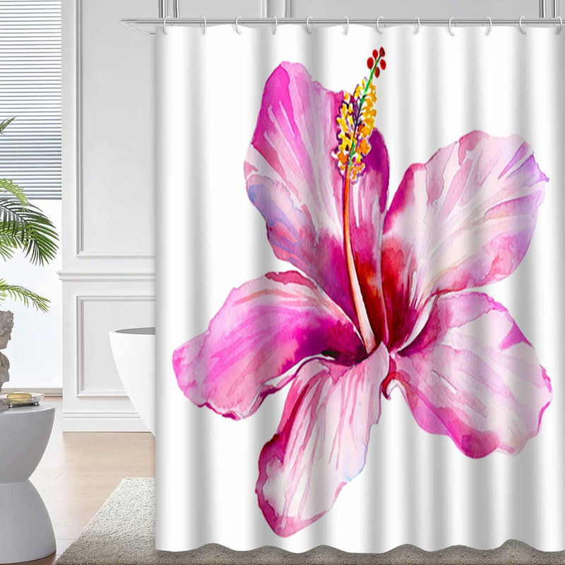 Simple fleur d'hibiscus avec 12 crochets, 72" L x 78" W