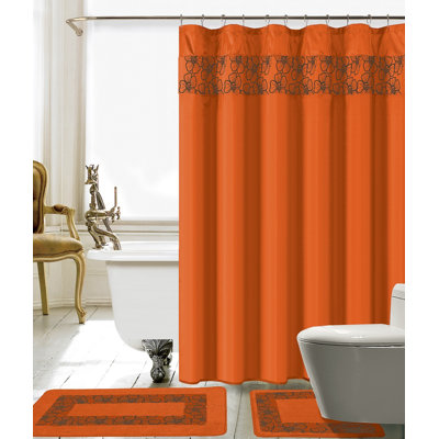 Wellow Shower Curtain with Hooks Included