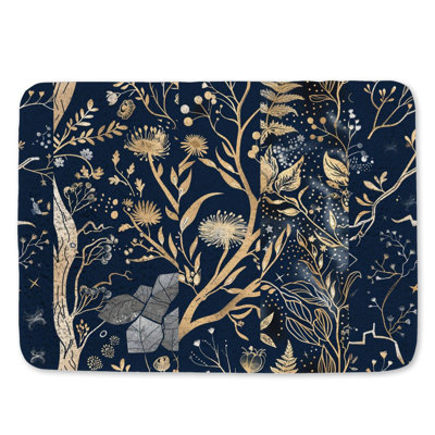 Tapis de bain en microfibre / microsuède