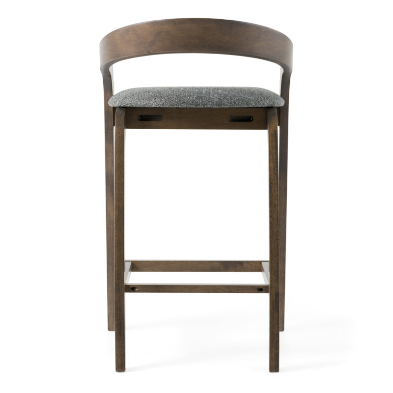 Piera Upholstered 27.36'' Counter Stool, Wenge