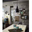 Faxon 1 - Light Black/White Bowl Pendant