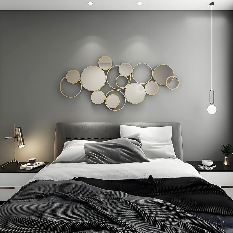 59,06 po Miroir de restaurant moderne de luxe décorations murales en fer