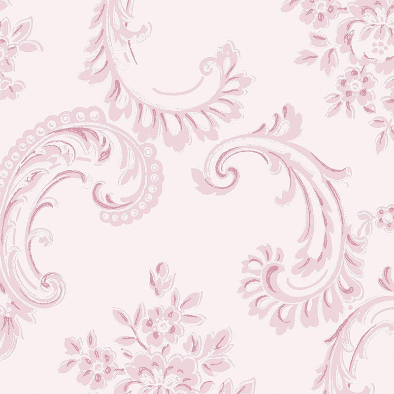 Rachel Ashwell Boudoir Beauty Pink Wallpaper, Pink