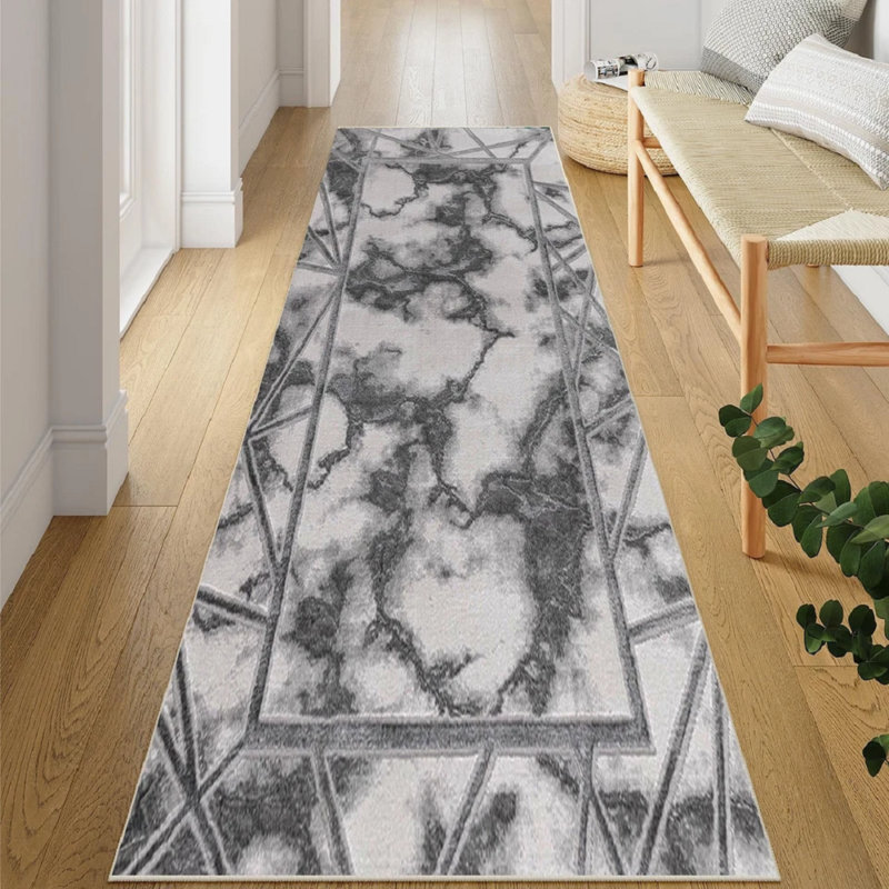 Marble Indoor / Outdoor Area Rug, Rectangle 80 x 150 cm