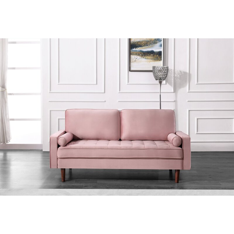 Mercer41 Hazen 69.6'' Upholstered Settee & Reviews | Wayfair