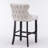 Velvet Upholstered Bar Stool Chair Set of 2-1330648767