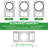 48-Pack New Construction Mounting Plate 8" 9" 11" Led Recessed Light Downlight Mounting Plate Rough In Multi Size With Adjustable Holes, Lighting Housing Support Bracket