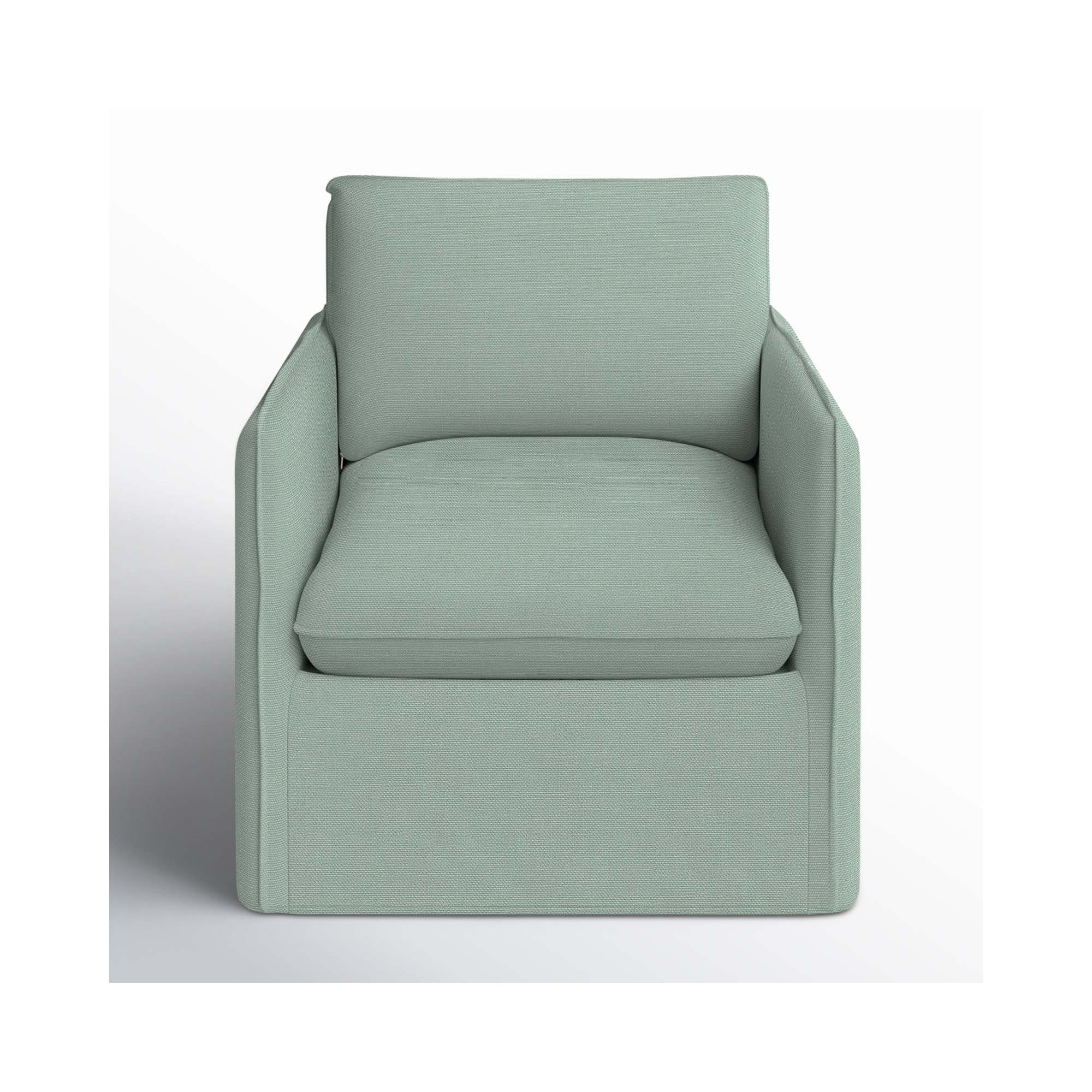 Bellatrix Slipcovered Armchair, Bayou Spray Canvas