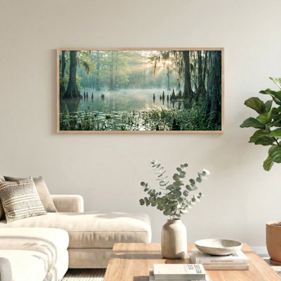 Ensemble de 1 tableau sur toile « Marais brumeux »