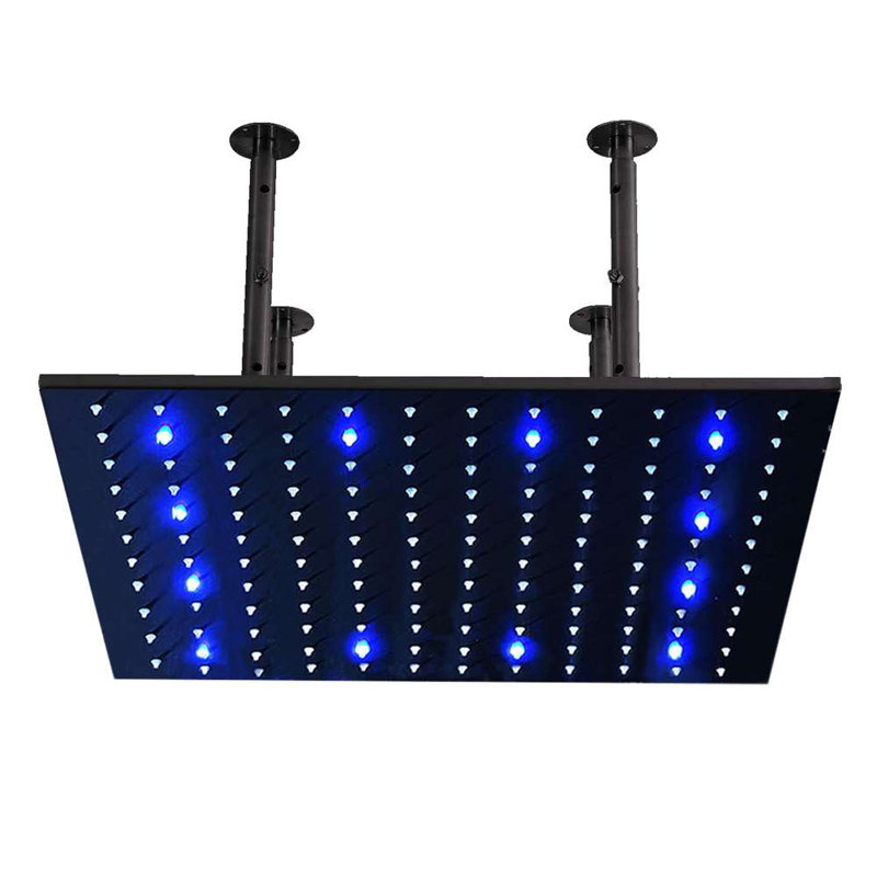 40 Inch Oil Rubbed Bronze Square and Round Rain Shower Head Luxurious Rainfall Experience