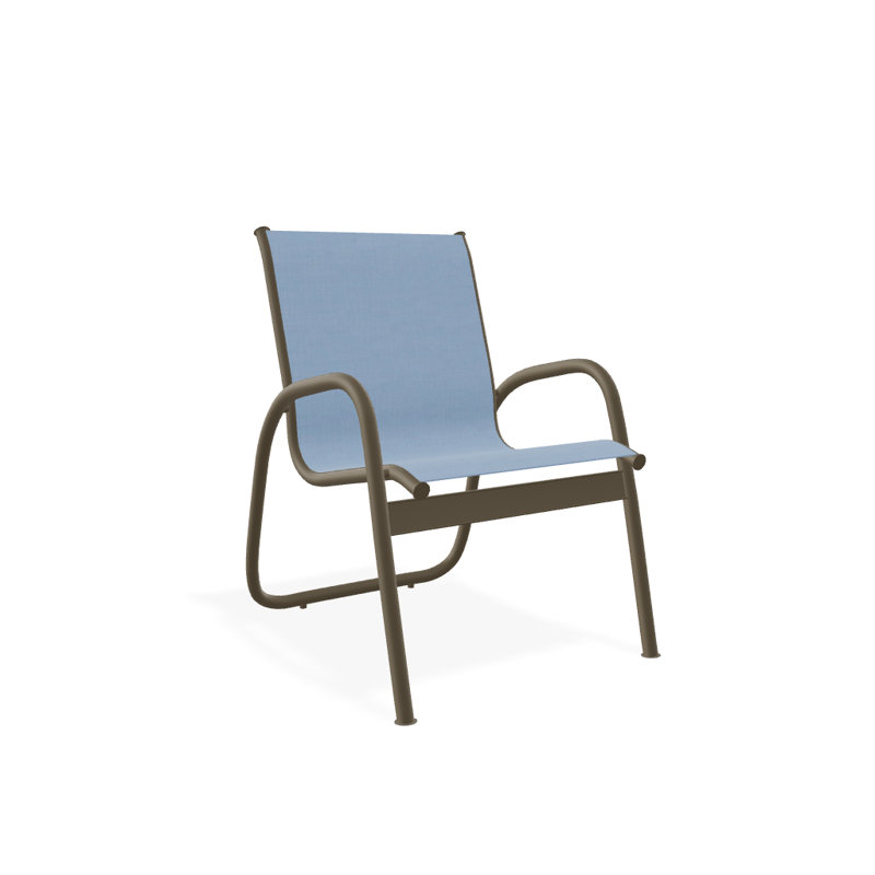 Fauteuil de patio Gardenella, Bois de plage texturé, Ciel 42D