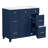 36-Inch Blue Bathroom Vanity With Ceramic Sink, Solid Wood Frame, Soft-Close Doors, And Ample Storage Solutions-67409530-67409477