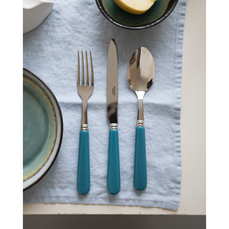 Sabre Paris - 24 Pieces Cutlery Set Pop Unis, Turquoise