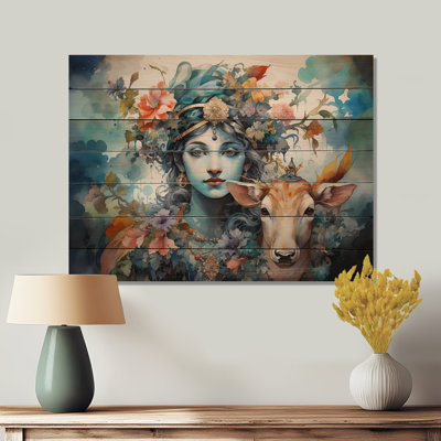 " Hinduisim Art Vrindavans Playful II "