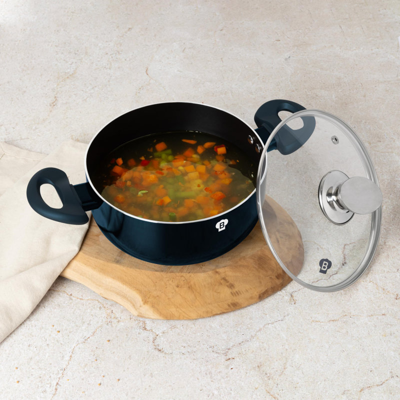 1 - Piece Pressed Aluminium Cookware Set, Aquamarine