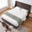 Melaya Wingback Upholstered Platform Bed Frame-629517197-640475827