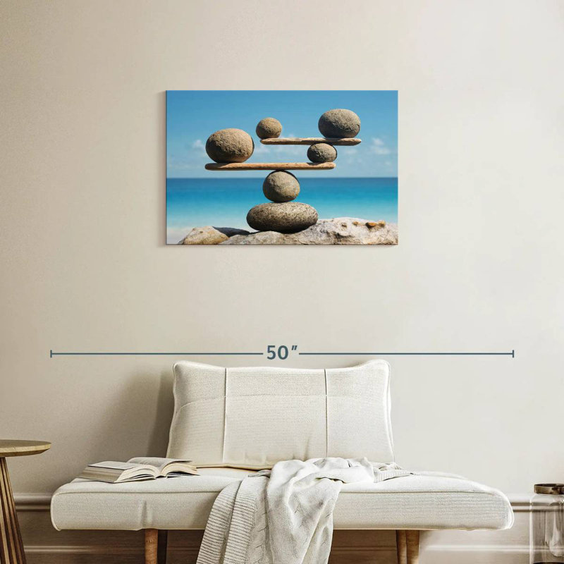 Kerrick balançant des pierres de plage, H 20 po x l 30 po