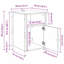 40cm W Manufactured Wood Bedside Table-1068809722