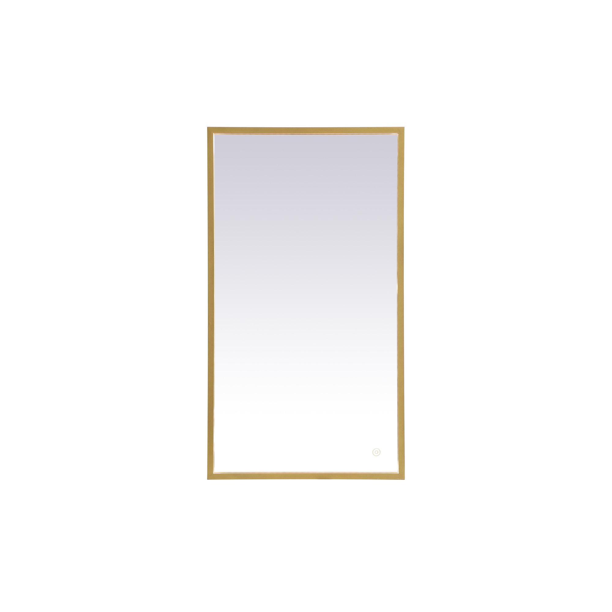 Piche Aluminum Mirror, Brass, 20" x 36"