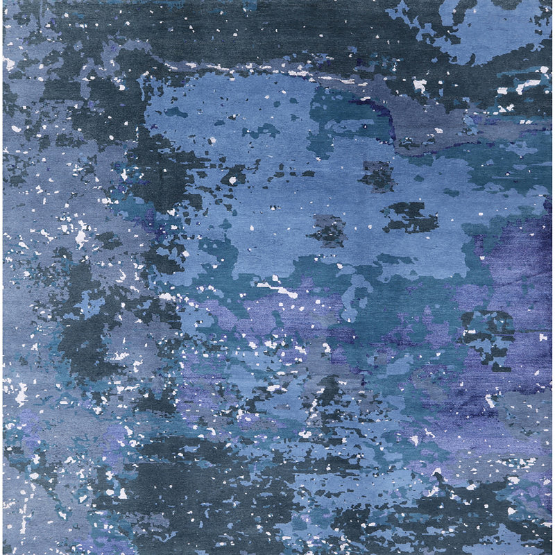 Tapis bleu, Carré 8 pi