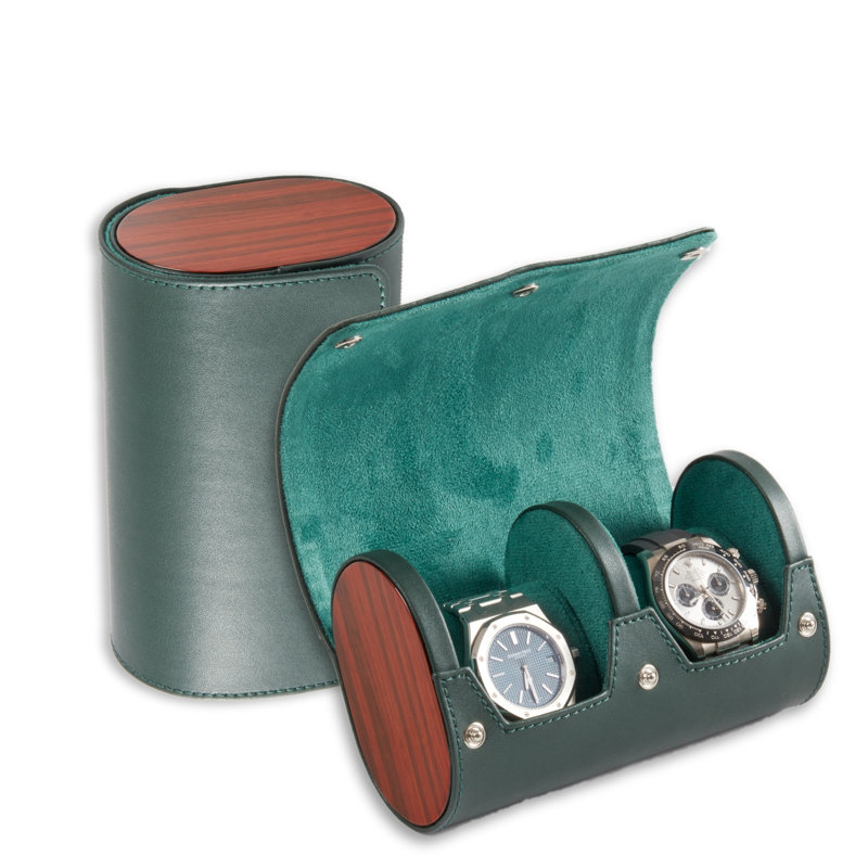 Leather Watch Box +, Green