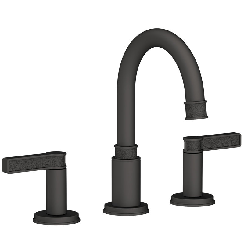 Widespread Lavatory Faucet, Flat Black